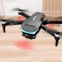 Remote Control Quadcopter 3 Way Obstacle Avoidance Optical Flow Fixed Height Aerial Photography Stunt Drone Grey