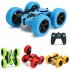 Remote Control Stunt Car Four Wheel Drive Double Side Crawling Deformation Rollover Car Children Charging Toy green