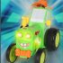 Remote Control Stunt Car With Music Lights Rechargeable Swing Dancing Remote Control Train Toys For Boys Girls green