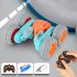 Remote Control Stunt Car Double Sided 360   Rotating Tumbling Twisting Car With Light Music 2 4G Rechargeable RC Car For Boys Gifts green