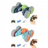 Remote Control Stunt Car Double Sided 360   Rotating Tumbling Twisting Car With Light Music 2 4G Rechargeable RC Car For Boys Gifts orange