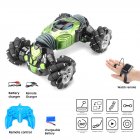 Remote Control Stunt Car Gesture Induction Twisting Off-Road Vehicle Light Music Drift Dancing Side Driving <span style='color:#F7840C'>RC</span> <span style='color:#F7840C'>Toy</span> Gift for Kids green