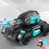 Remote Control Tank Toy Off road Four wheel Drive Water Bomb Remote Control Car Gesture Sensing Children Rc Car Blue Dual RC 3 batteries