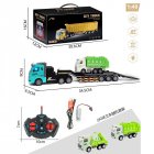 Remote Control Trailer Simulation Double Layer Transport Truck Model Toys For Boys Girls Birthday Gifts QH200-16D