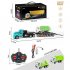 Remote Control Trailer Simulation Double Layer Transport Truck Model Toys For Boys Girls Birthday Gifts QH200 15D