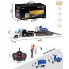 Remote Control Trailer Simulation Double Layer Transport Truck Model Toys For Boys Girls Birthday Gifts QH200-17D