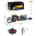 Remote Control Trailer Simulation Double Layer Transport Truck Model Toys For Boys Girls Birthday Gifts QH200-8D