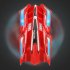 Remote Control Wall Climbing Car Four channel Suction Stunt Car Model Toys With Colorful Lights For Boys Gifts blue