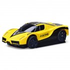 Remote Control Wall Climbing Car Rechargeable Multi-functional 2.4g Remote Control Car With Lights For Kids Gifts yellow
