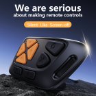 Remote Control Wireless Page Turner Video Scrolling Remote Camera Shutter Remote 10M Control Range For Cell Phone black