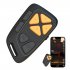 Remote Control Wireless Page Turner Video Scrolling Remote Camera Shutter Remote 10M Control Range For Cell Phone black
