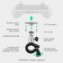 Remote Controller Bike Clip Stand Bicycle Riding Bracket Holder Phone Clamp Compatible For Dji Mini 3 Pro black
