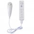 Remote Controller Game Handle for Wii   Without Silicone Sleeve and Hand Rope  blue