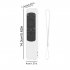 Remote Protective Case Cover Silicone Universal Protective Controller Sleeve Skin Glow In Dark Compatible For BN59 01432A Remote Controls White