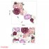 Removable Elegant Peony Pattern Wall Sticker for Wedding Room Bedroom Sofa Background Decor FX64086