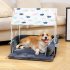 Removable House Shape Pet Dog Assembly Nest for Autumn Winter Sleeping gray 63X43X63