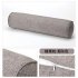 Removable Solid Color Round Cervical Pillow Bed Roll Cushion Head Leg Back Support Light Travel Column Pillow Silver gray 10x40cm