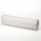 Removable Solid Color Round Cervical Pillow Bed Roll Cushion Head Leg Back Support Light Travel Column Pillow Silver gray 10x40cm