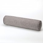 Removable Solid Color Round Cervical Pillow Bed Roll Cushion Head Leg Back Support Light Travel Column Pillow Smoke gray_10x40cm