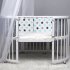 Removable Washable Cartoon Printing Baby Safety Crib Bed Fence Star CB3002