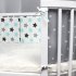 Removable Washable Cartoon Printing Baby Safety Crib Bed Fence Star CB3002