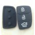 Replace Rubber pad 3 Buttons Flip Car Remote Key Shell FITS For Hyundai i30 i35 Solaris picanto key cover case