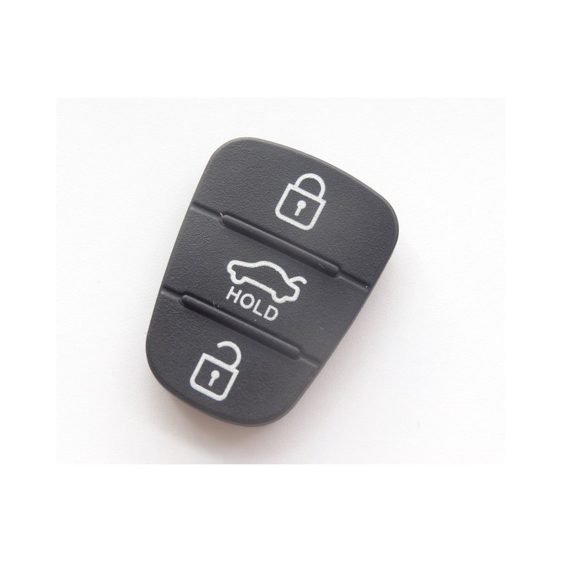 Rubber pad 3 Buttons Flip Car Remote Key 
