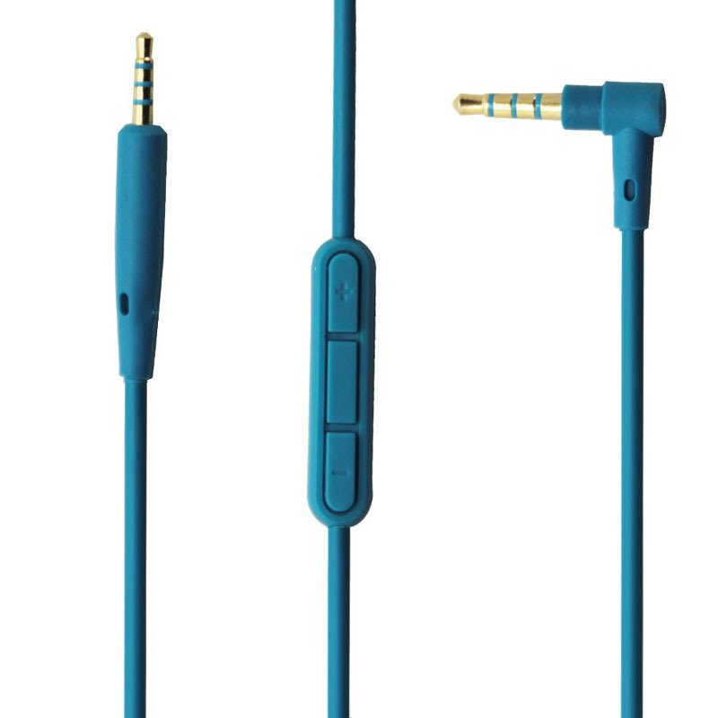 Replacement Audio Cable Wire Cord with Mic for BOSE QuietComfort 25 QC25 Headphones blue