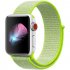Replacement Sport Nylon Woven Band for Apple Watch Series 4 40mm 44mm light yellow 44mm