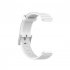 Replacement Watch Band Soft Silicone Strap Sports Bracelet Wristband Compatible For Mibro T1 Smart Watch White