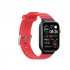 Replacement Watch Band Soft Silicone Strap Sports Bracelet Wristband Compatible For Mibro T1 Smart Watch red