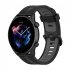 Replacement Watch Band Striped Silicone Strap Wristband Compatible For Amazfit Gtr4 Gts3 Garmin Watch Black blue 22mm