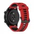 Replacement Watch Band Striped Silicone Strap Wristband Compatible For Amazfit Gtr4 Gts3 Garmin Watch Black blue 22mm