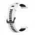 Replacement Watch Band Striped Silicone Strap Wristband Compatible For Amazfit Gtr4 Gts3 Garmin Watch Black blue 22mm