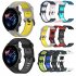 Replacement Watch Band Striped Silicone Strap Wristband Compatible For Amazfit Gtr4 Gts3 Garmin Watch Black blue 22mm