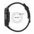 Replacement Watch Band Striped Silicone Strap Wristband Compatible For Amazfit Gtr4 Gts3 Garmin Watch Black blue 22mm