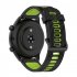 Replacement Watch Band Striped Silicone Strap Wristband Compatible For Amazfit Gtr4 Gts3 Garmin Watch Black blue 22mm