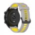 Replacement Watch Band Striped Silicone Strap Wristband Compatible For Amazfit Gtr4 Gts3 Garmin Watch Black blue 22mm