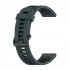 Replacement Watch Band Striped Silicone Strap Wristband Compatible For Amazfit Gtr4 Gts3 Garmin Watch Black blue 22mm