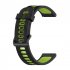 Replacement Watch Band Striped Silicone Strap Wristband Compatible For Amazfit Gtr4 Gts3 Garmin Watch Black blue 22mm