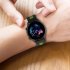Replacement Watch Band Striped Silicone Strap Wristband Compatible For Amazfit Gtr4 Gts3 Garmin Watch Black blue 22mm