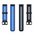 Replacement Watch Band Striped Silicone Strap Wristband Compatible For Amazfit Gtr4 Gts3 Garmin Watch Black blue 22mm