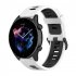 Replacement Watch Band Striped Silicone Strap Wristband Compatible For Amazfit Gtr4 Gts3 Garmin Watch Black blue 22mm