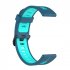 Replacement Watch Band Striped Silicone Strap Wristband Compatible For Amazfit Gtr4 Gts3 Garmin Watch Black blue 22mm