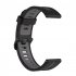 Replacement Watch Band Striped Silicone Strap Wristband Compatible For Amazfit Gtr4 Gts3 Garmin Watch Black blue 22mm