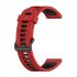 Replacement Watch Band Striped Silicone Strap Wristband Compatible For Amazfit Gtr4 Gts3 Garmin Watch Black blue 22mm