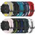 Replacement Watch Band Striped Silicone Strap Wristband Compatible For Amazfit Gtr4 Gts3 Garmin Watch Black blue 22mm