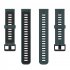 Replacement Watch Band Striped Silicone Strap Wristband Compatible For Amazfit Gtr4 Gts3 Garmin Watch Black blue 22mm