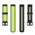 Replacement Watch Band Striped Silicone Strap Wristband Compatible For Amazfit Gtr4 Gts3 Garmin Watch Black blue 22mm