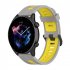 Replacement Watch Band Striped Silicone Strap Wristband Compatible For Amazfit Gtr4 Gts3 Garmin Watch Black blue 22mm